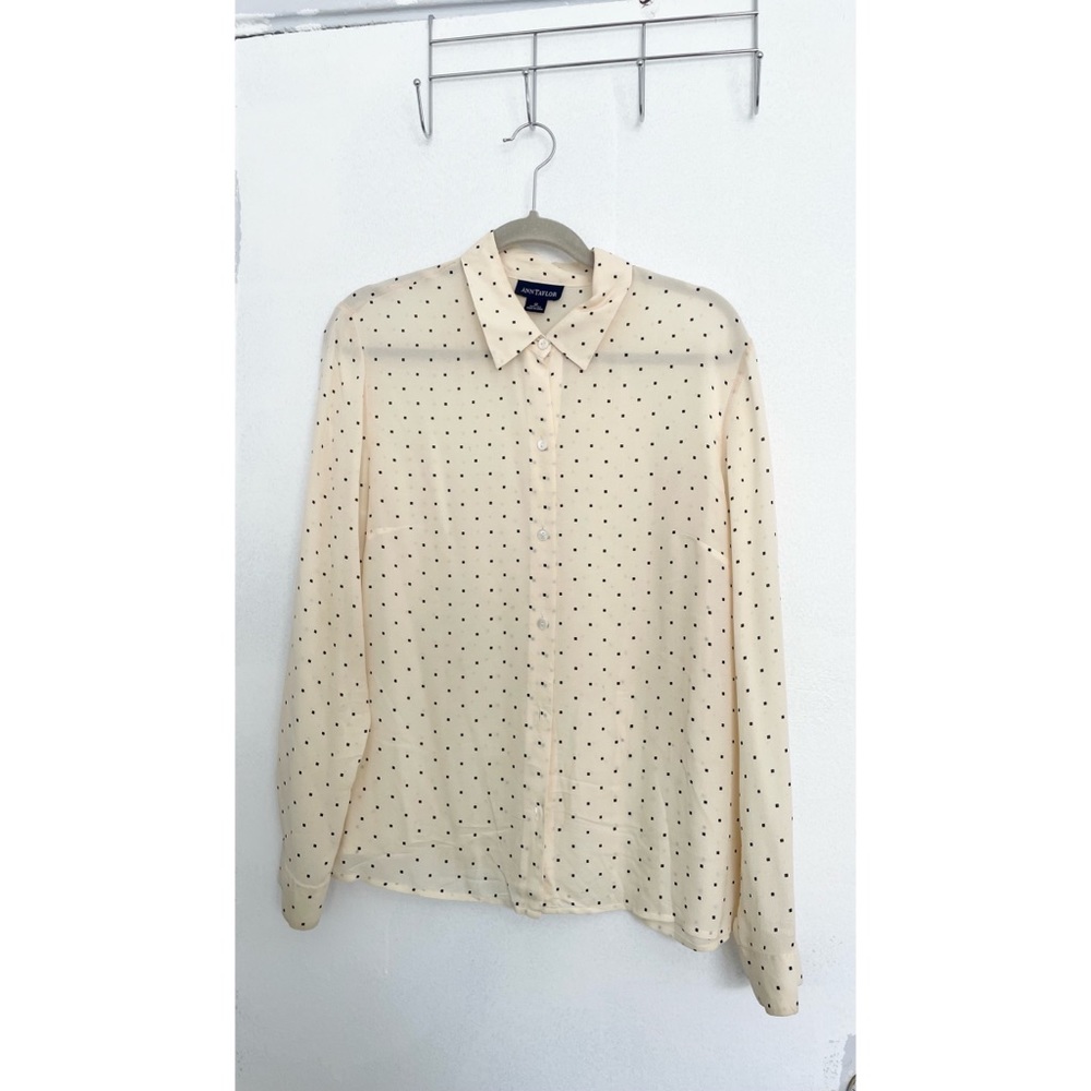 Ann Taylor Polka Dot Blouse